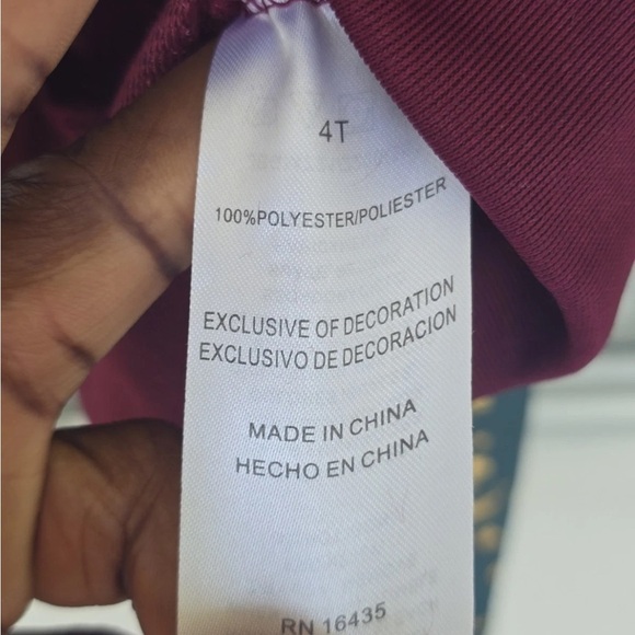 Tahari 2 Piece Set Outfit Sweater & Pants Girls 4T Green Red New - Picture 12 of 14